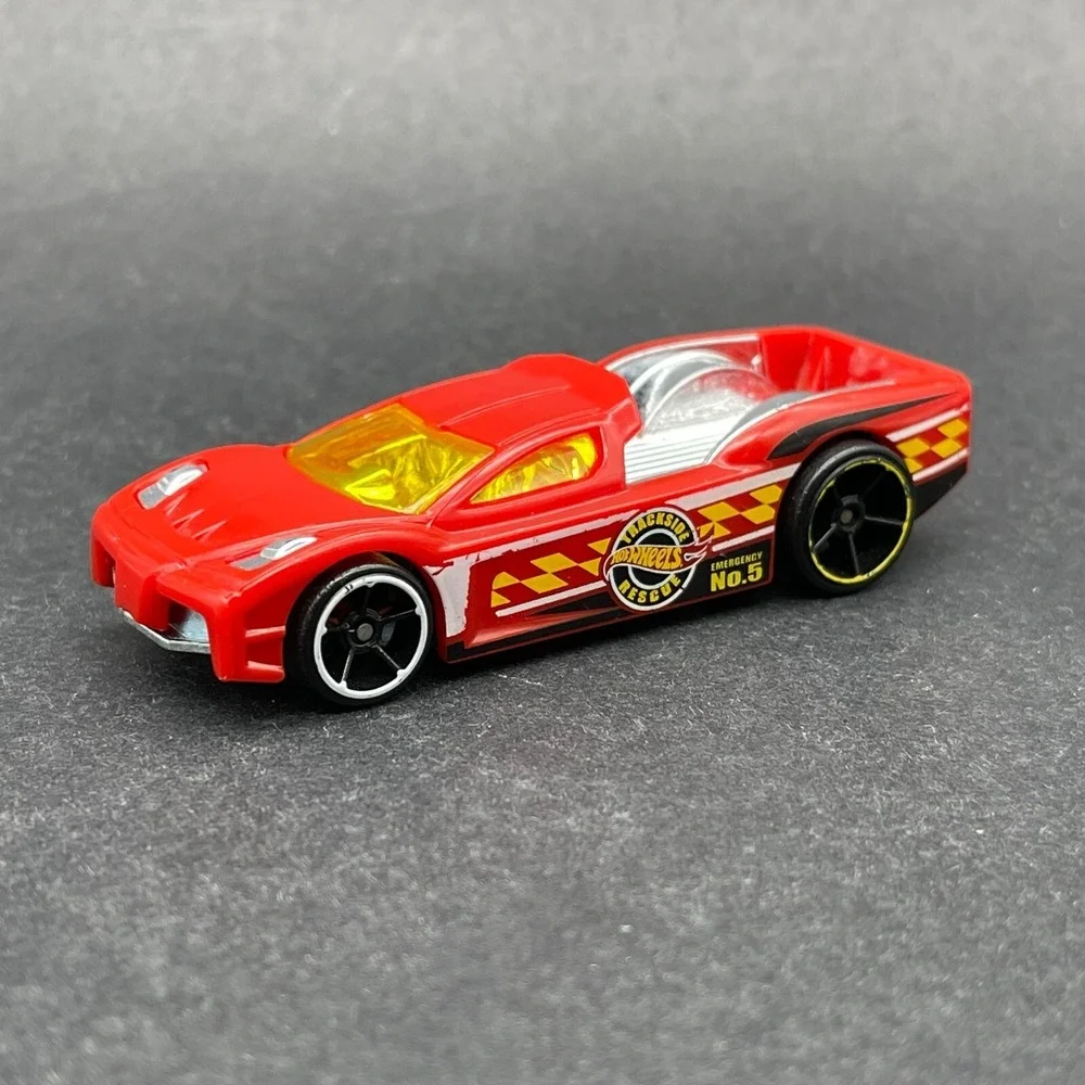 Hot Wheels Hypertruck Pickup Truck Red Trackside Rescue Emergency Diecast 1/64